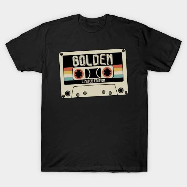 Golden - Limited Edition - Vintage Style T-Shirt by Debbie Art